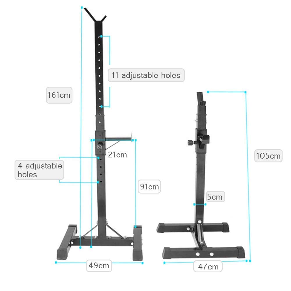 バーベルラック スチール製 調整可能 Amazon.co.jp: ZENY バーベルスタンド バーベルラック スクワット