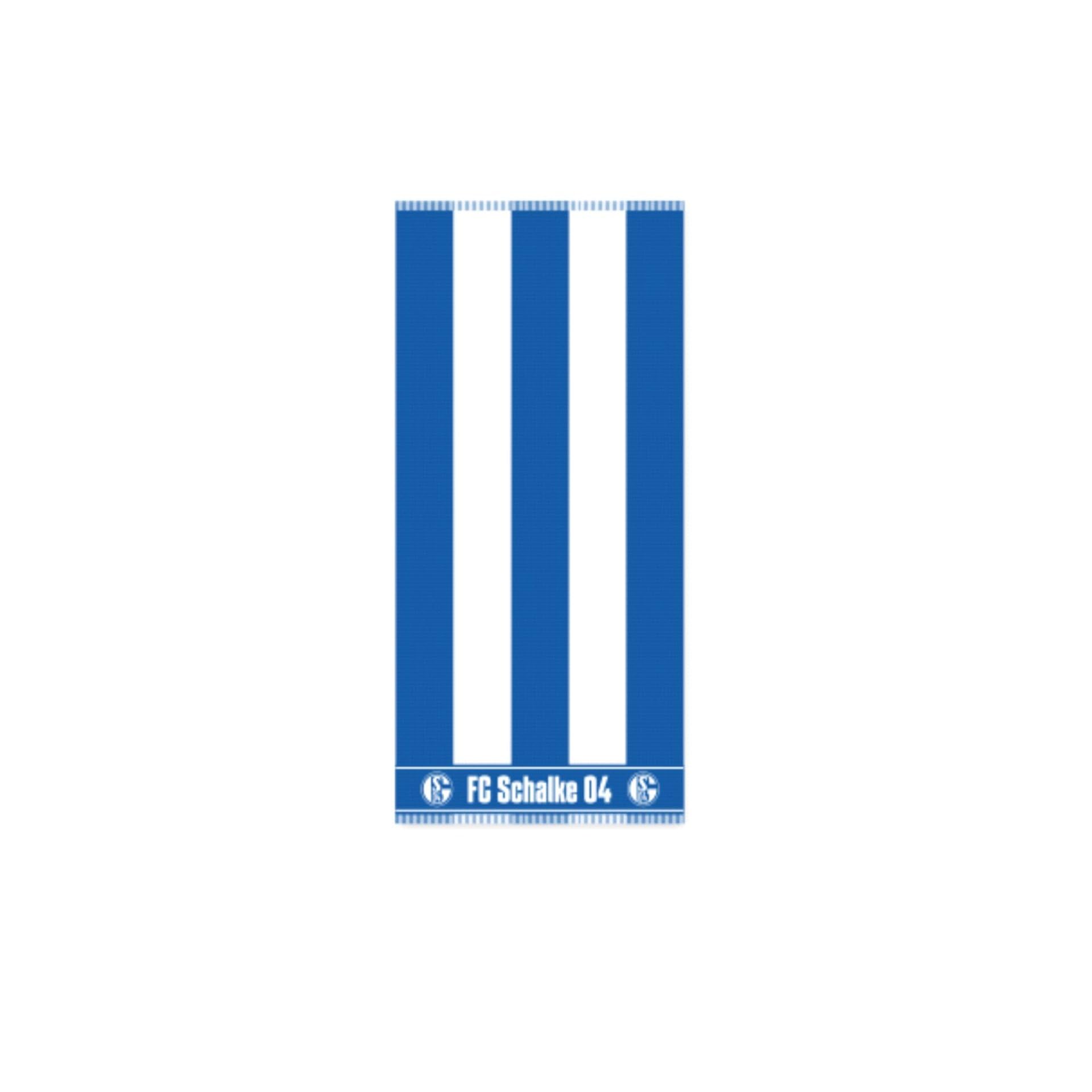 FC Schalke 04 Badetuch Blockstreifen 80x200
