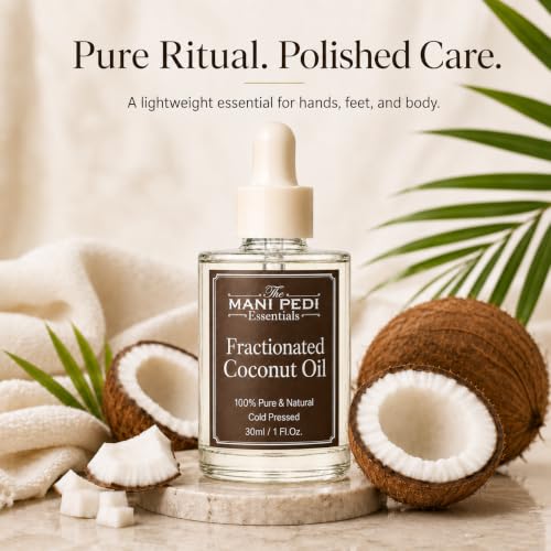 Image of TMPE Fractionated Coconut Oil for Hair & Skin | Lightweight, Non-Greasy & Fast Absorbing | Moisturising Carrier Oil for Dry Skin, Hair Care & Body Massage - 30ml