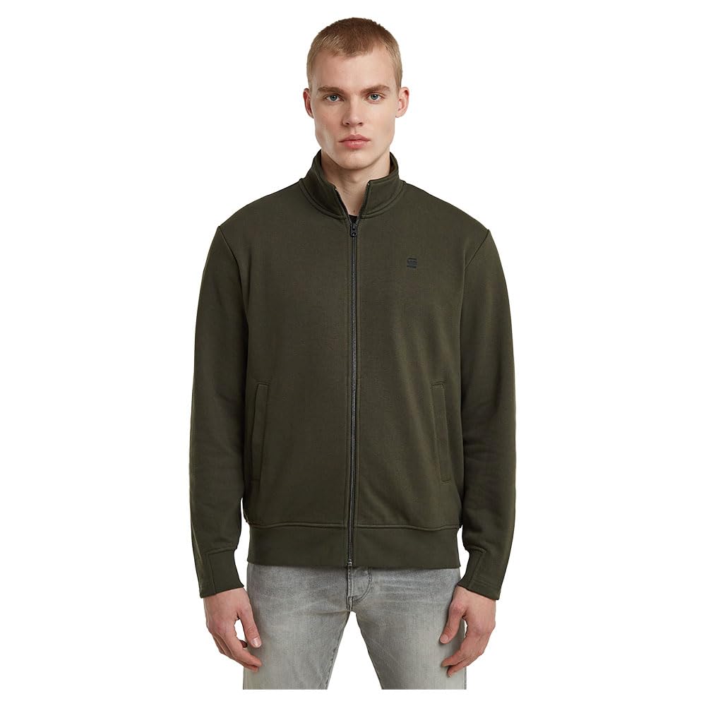 G-STAR Nifous Zip Thru Sweater, Maglione Uomo, Grigio (Asfalt D25122-D566-995), L-image