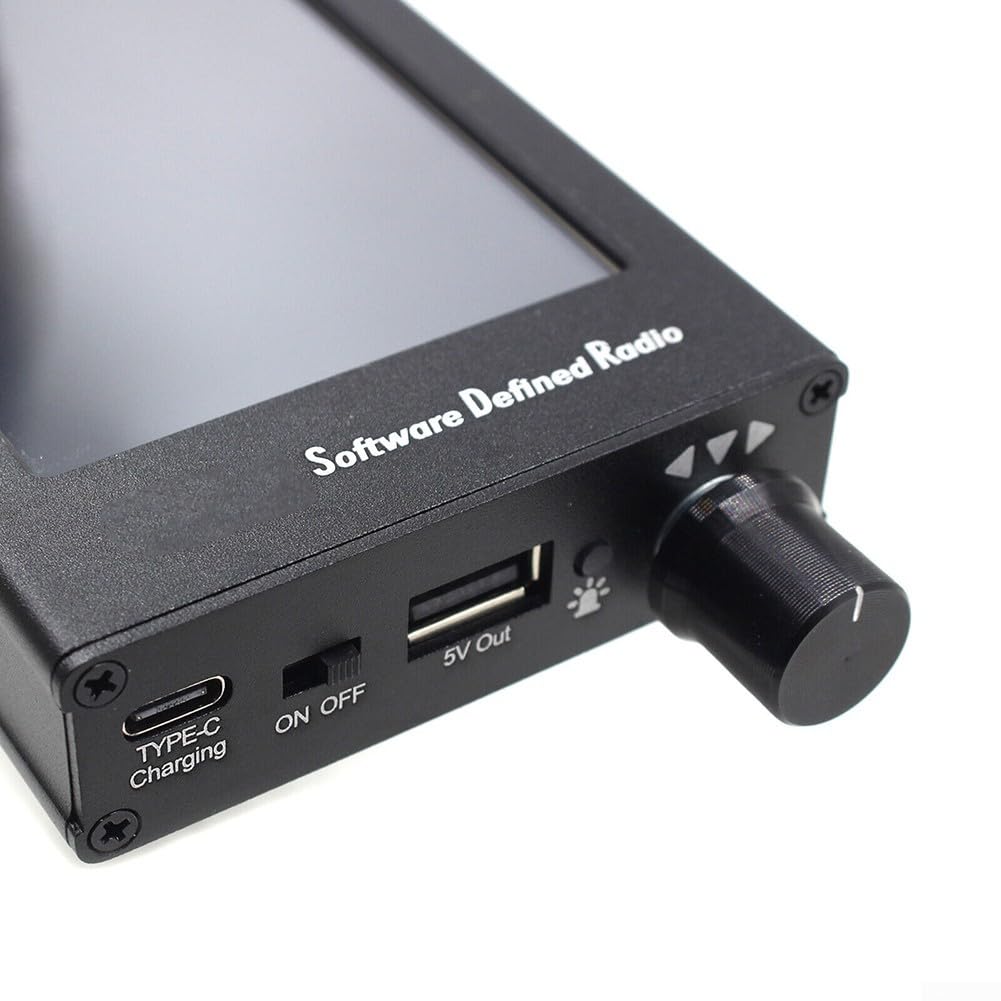 Radio portátil de onda corta con chip dsp, receptor de banda completa para HAM SW AM para FM SSB, pantalla LCD táctil de 5000 mAh para batería