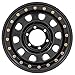 Rough Country 15x8 Black Steel Simulated Beadlock Wheel - 5x4.5, 19mm Offset, 3.30 Bore, Heavy-Duty Off-Road Rim for Trucks, Jeeps & SUVs