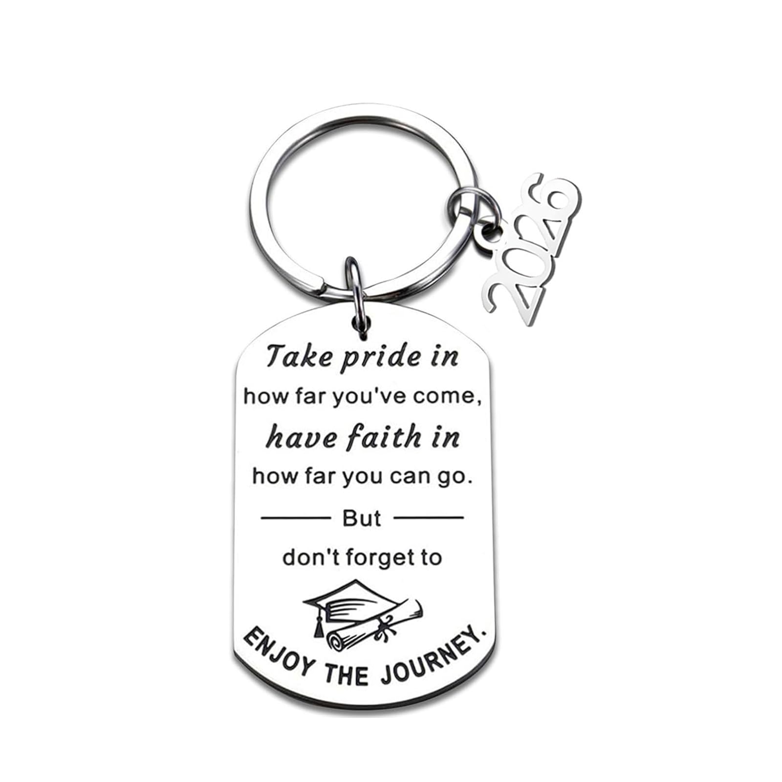 CEEGEWW Class of 2026 Graduation Presents,Personalized Key Ring,Senior 2026 Gifts for Girls Boys,Inspirational Gifts for Daughter Son Sister Best Friend High School Class College Students Key Ring