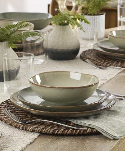 Image of Oneida 899053 Organic Shades Sage Green Dinner Plate