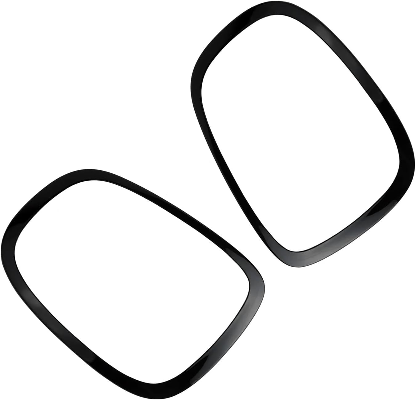 Left+Right Gloss Black Rear Lamp Accessory Taillight Surround Trim Rings Bezel Cover Compatible For 2014-2021 Mini Cooper F55 F56 F57