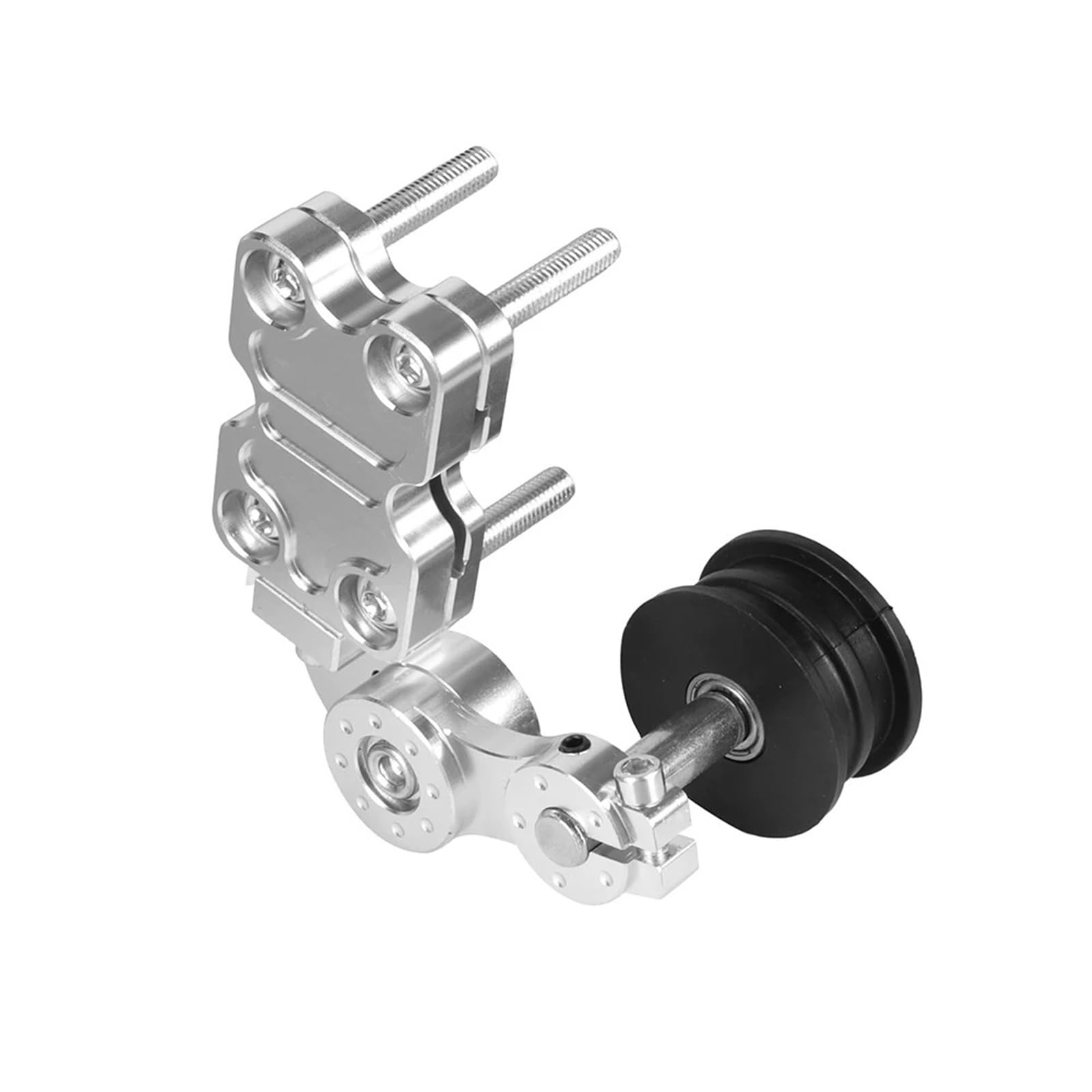 Ajusteur de Chaîne Rouleau tendeur de chaîne de réglage, pièces de Transmission de chaîne de moto pour Chopper ATV, accessoires de Modification Tendeur de Chaîne de Réglage de | Silver
