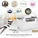 Ultrasonic Cleaner, Professional Ultrasonic Jewelry Cleaner for Diamond Ring, Silver, Gold, Earrings, Necklaces, Glasses, Denture, Retainer, Cpap, Coins, Mouthguard, Razors - VisiClean