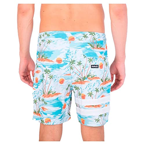 Hurley MBS0011020H41328IN Block Party 18" Boardshorts Light Blue 28 Light Blue 28IN2