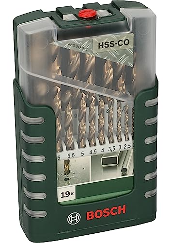 Set de 19 Forets à métaux rectifiés HSS Cobalt BOSCH Foret Longueur totale : 200.0 mm - vue 6