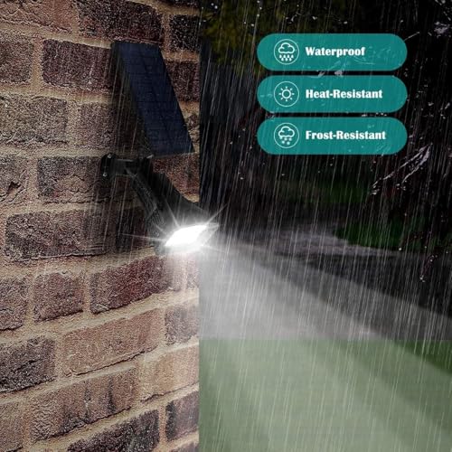 URPOWER Solar Lights Outdoor 2-in-1 Waterproof Solar Spotlight Auto On/Off Wall Lights Pathway Lights Landscape Lighting for Yard Garden Pool - Cool White (2 Pack) by URPOWER - Image 2