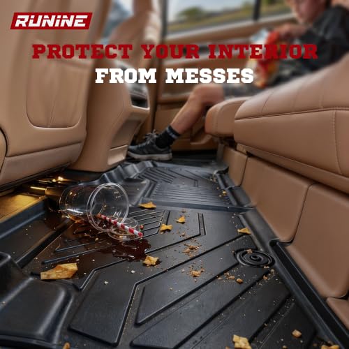 Image of Floor Mats for 2027 Kia Telluride Gas Only (Not for Hybrid) 7&8 Seater TPE Custom Car Floor Mats Full Set Trunk Mat with Backrest Mat All Weather 2027 Kia Telluride Accessories