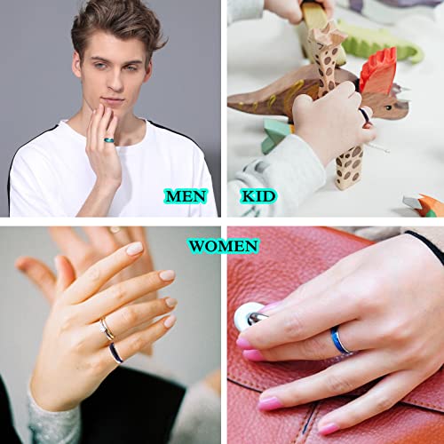 2 Pcs Mood Rings for Kids Men Women With Color Mood Chart Stainless Steel Band Mood Jewelry4