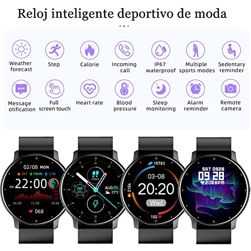 Smartwatch, Wireless smartwatch bleck Marca CARYWON (3)