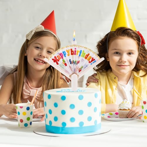 2Pcs Novelty Fan Birthday Candles, Pop-Up Surprise Clown Funny Trick Cake Topper Candle, Creative Happy Birthday Candles for Party Decorations & Supplies - Image 4