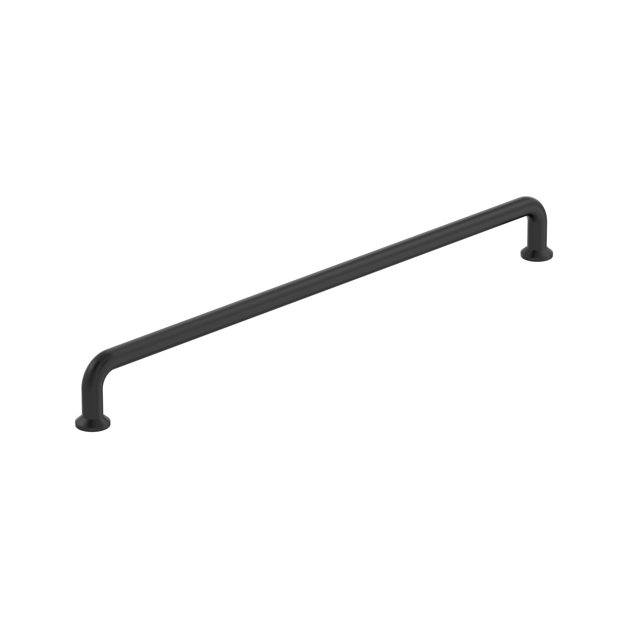 Amerock Factor 12-5/8 inch (320mm) Center-to-Center Matte Black Cabinet Pull, BP36966FB