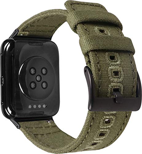 Shieranlee Compatible with Oppo watch 1 41mm strap,Soft Woven Nylon Replacement Band with Adjustable Closure
