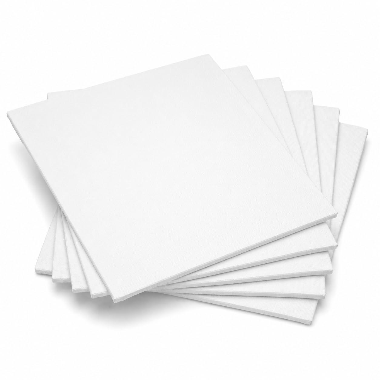 JADUFHU Canvas for Painting, Canvas Panels, 6 Pcs, Triple Primed, Cotton