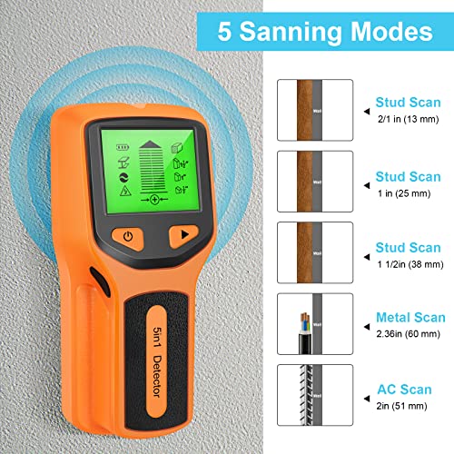 5-in-1 Muur Stud Detector Elektrische Muur Finder Scanner Voor Hout Draden Detectie Stud Finder Multi-sonde Muur Scanner… - Image 6