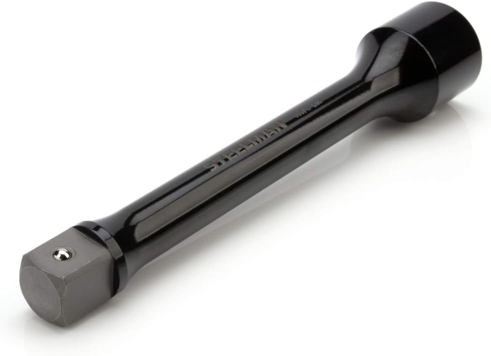 Steelman 1-Inch Drive 475 ft-lb Torque Extension for Impact Wrench, 10-inch Extension, Corrosion-Resistant Powder-Coated Steel, Yellow