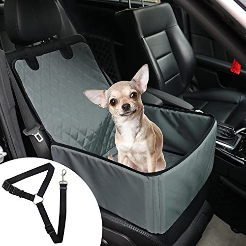Victarvos Protector de Asiento de Coche para Mascota, Refuerzo de Coche para Perros, Asiento del Coche de Seguridad para Mascotas, Resistente al Agua y Duradero con Cinturón de Seguridad Cover