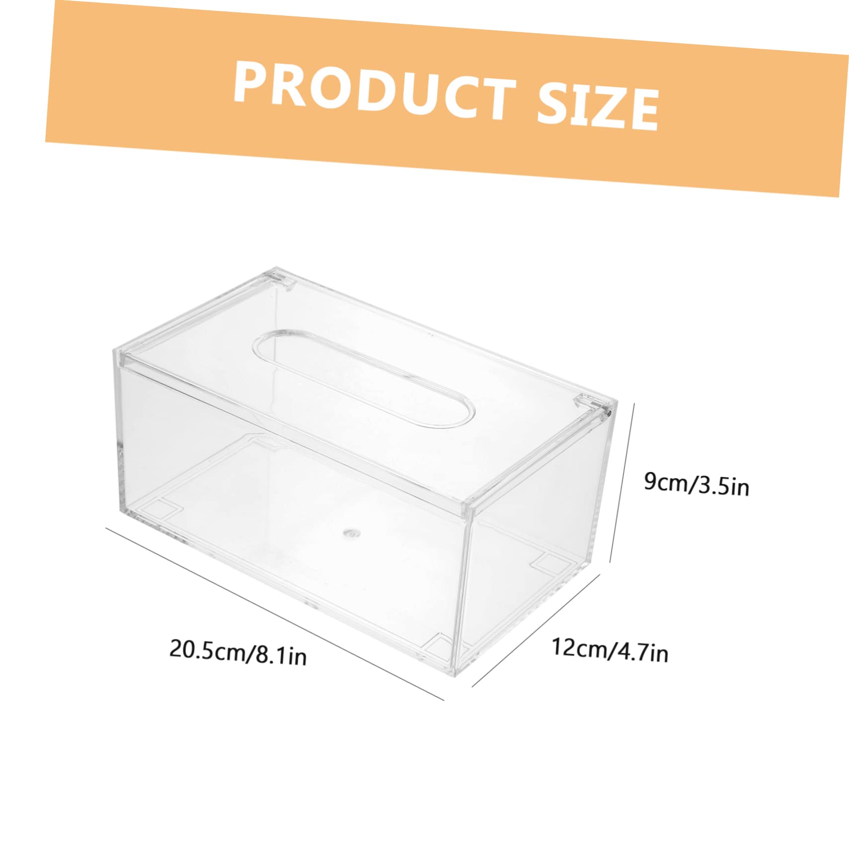 Garneck Flip-Style Tissue Case Napkin Case Tissue Container Elegant Paper Box Paper Towel Dispenser