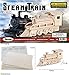 Puzzled 3D Wooden Steam Train Puzzle - Wooden Train Puzzle Toy for Kids and Adults, Educational 3D Puzzle Toy Train, 3D Wooden Train Model Kit to Build and Paint with 72 Puzzle Pieces - 1 Pack