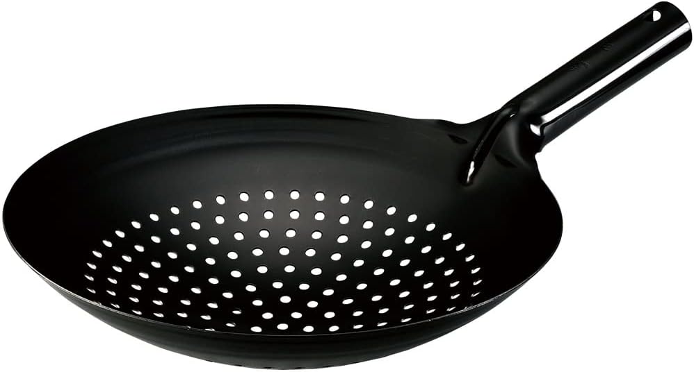 Kanda 001301 Kanda Iron Pot Saren 10.6 inches (27 cm), Made in Japan, Oil-fried Food, Chinese Food, Iron Press Jarren