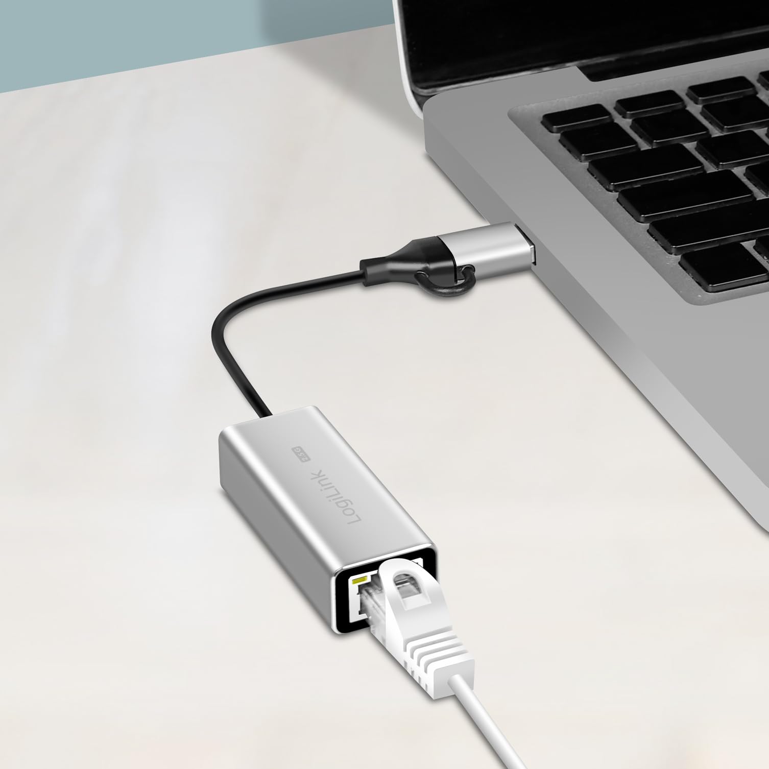 LogiLink UA0422 - USB (typ A i typ C) do RJ45 adapter sieciowy 2,5G