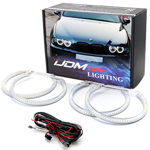 Kit de Luces LED Halo Anillos Angel Eyes 7000K Xenón Blanco miniatura 1