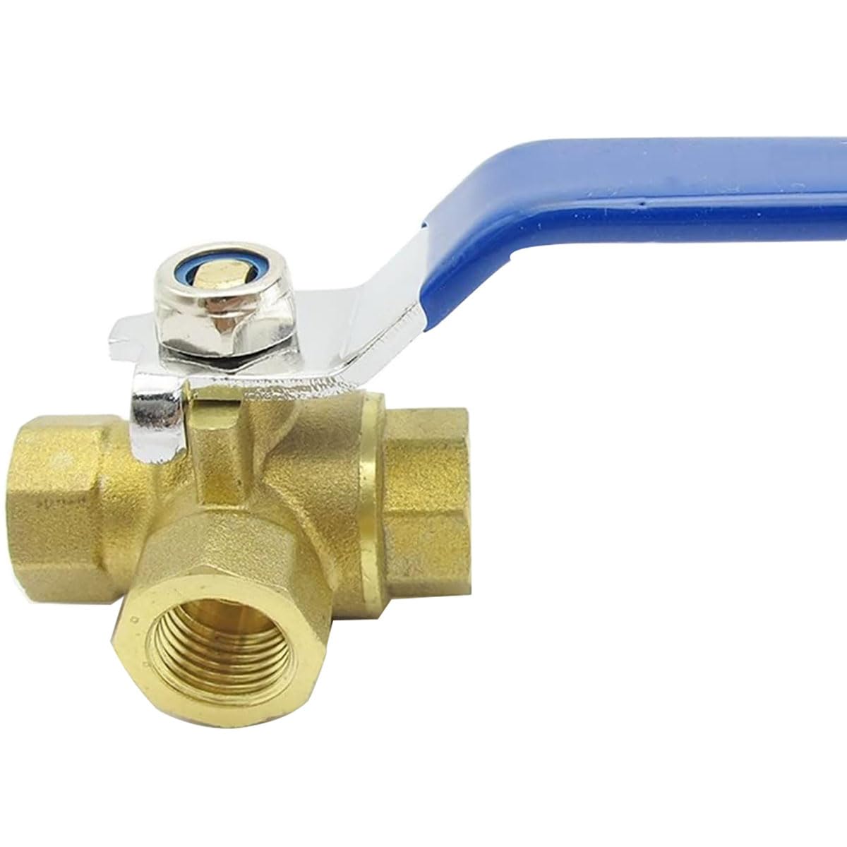 1 Stück BSP-Innengewinde, voller Anschluss, T-Anschluss, Messing-Kugelhahnanschluss for Wasser, Öl, Gases, Gase – Größen 1/4'' bis 1''(1)