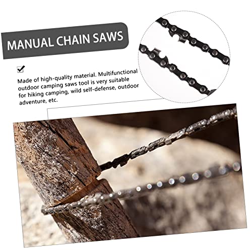 Cadena de corte manual portatil para herramientas de jardin y camping 4