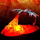 Materiale di alta qualità: questa lampada notturna con drago 3D è realizzata in materiale PLA sicuro, sicura e innocua per il corpo umano. La luce notturna viene fornita con morbido. La forma unica del drago porta una sensazione nuova ai bambini, oltre al design sputafuoco del drago, l'effetto è ancora più vivido. che è molto adatto per la decorazione della camera dei bambini camera da letto.