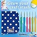BeCraftee Crochet Hooks Kit - 31 Piece Set with 9 Ergonomic Hook Sizes, 6 Yarn Needles, Additional Knitting & Crochet Supplies and Carrying Case﻿