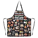 Matériau : ce tablier est fabriqué en tissu polyester, imperméable et résistant à l'huile, doux et durable.