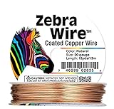 Zebra Wire Round Natural Copper Wrapping Jewelry Craft 15 Yard Spool 20 Gauge