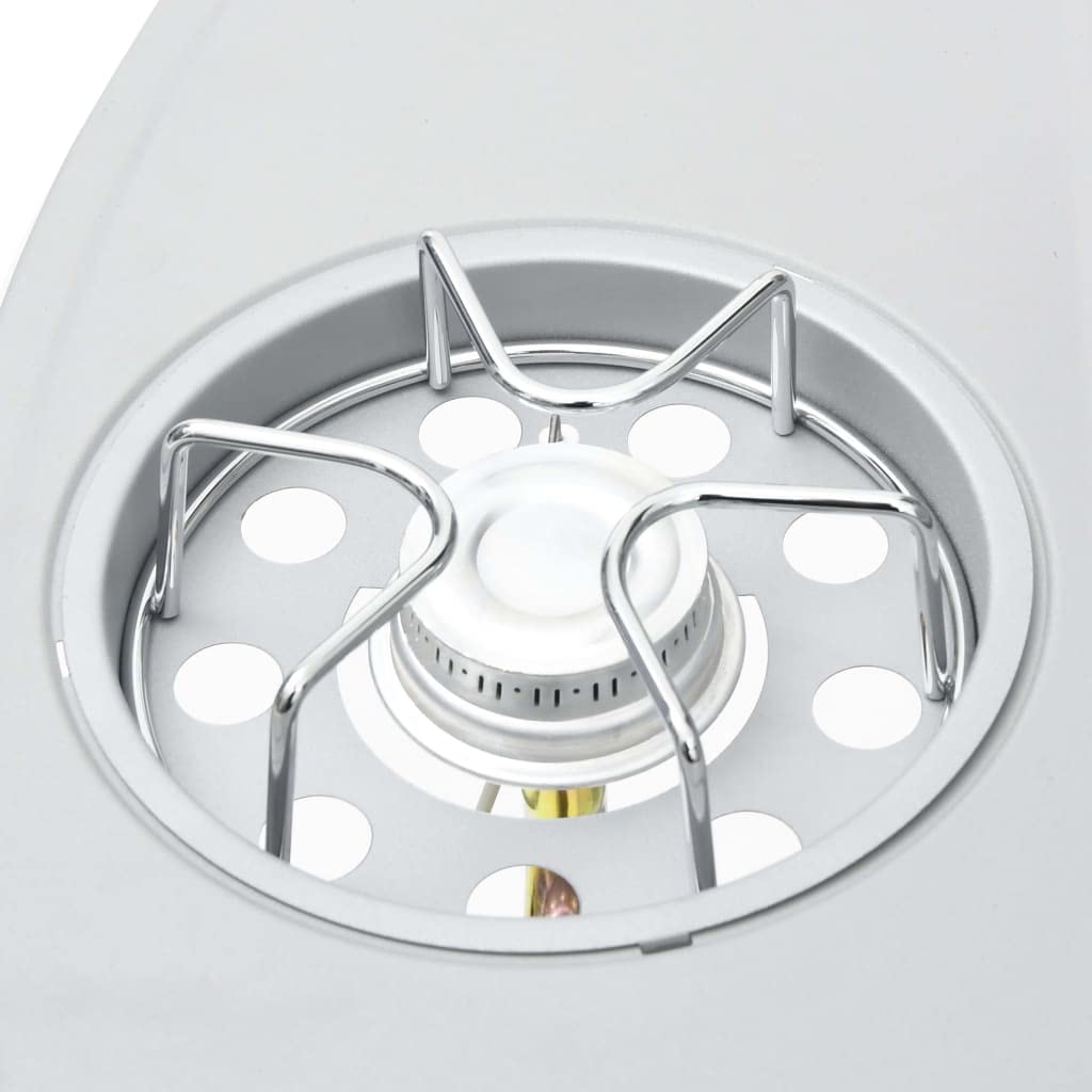 Barbecue a gas 4+1 in acciaio inox con bruciatore laterale e mobiletto inferiore, carrello con coperchio, termometro e vaschetta raccogligrasso per terrazza e giardino