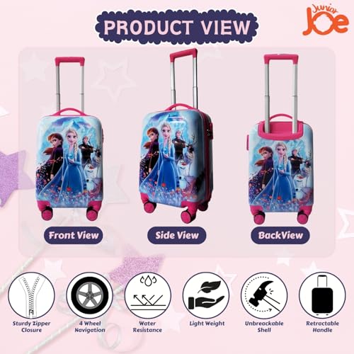 Image of 20 Inch Kids Suitcase with 4 Wheel Travel Trolley Bag (4 Day Trip) (DESIGN-12, 20 INCH)