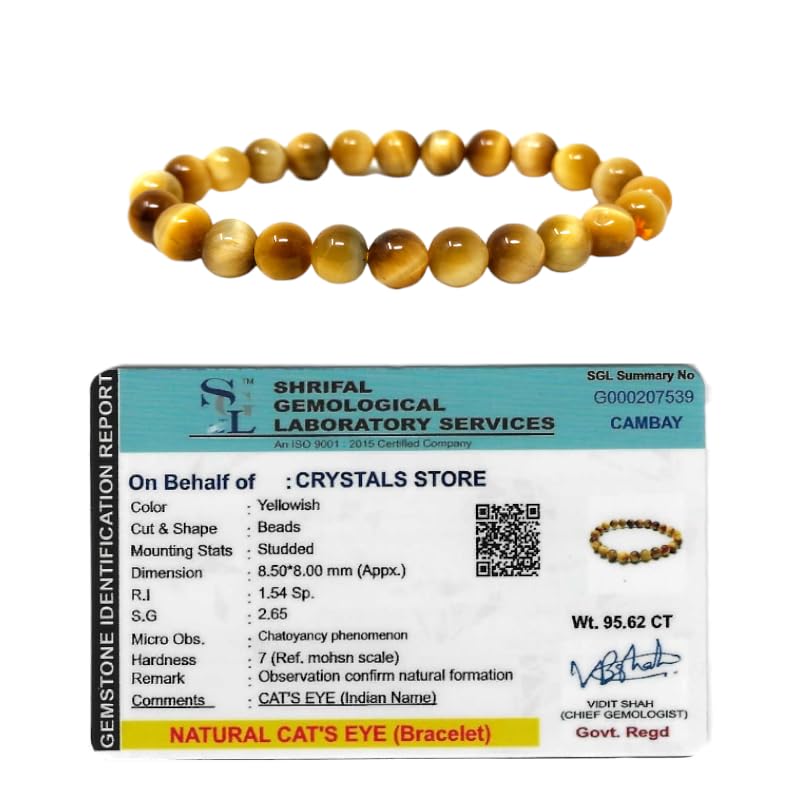 Orgonite Shop Reiki Healing Cats Eye Gemstone Bracelet - 8MM Beads | Handmade Unisex Bracelet for Energy Balance and Emotional Healing (B0BTW35VZ8) Amazon Price History, Amazon Price Tracker