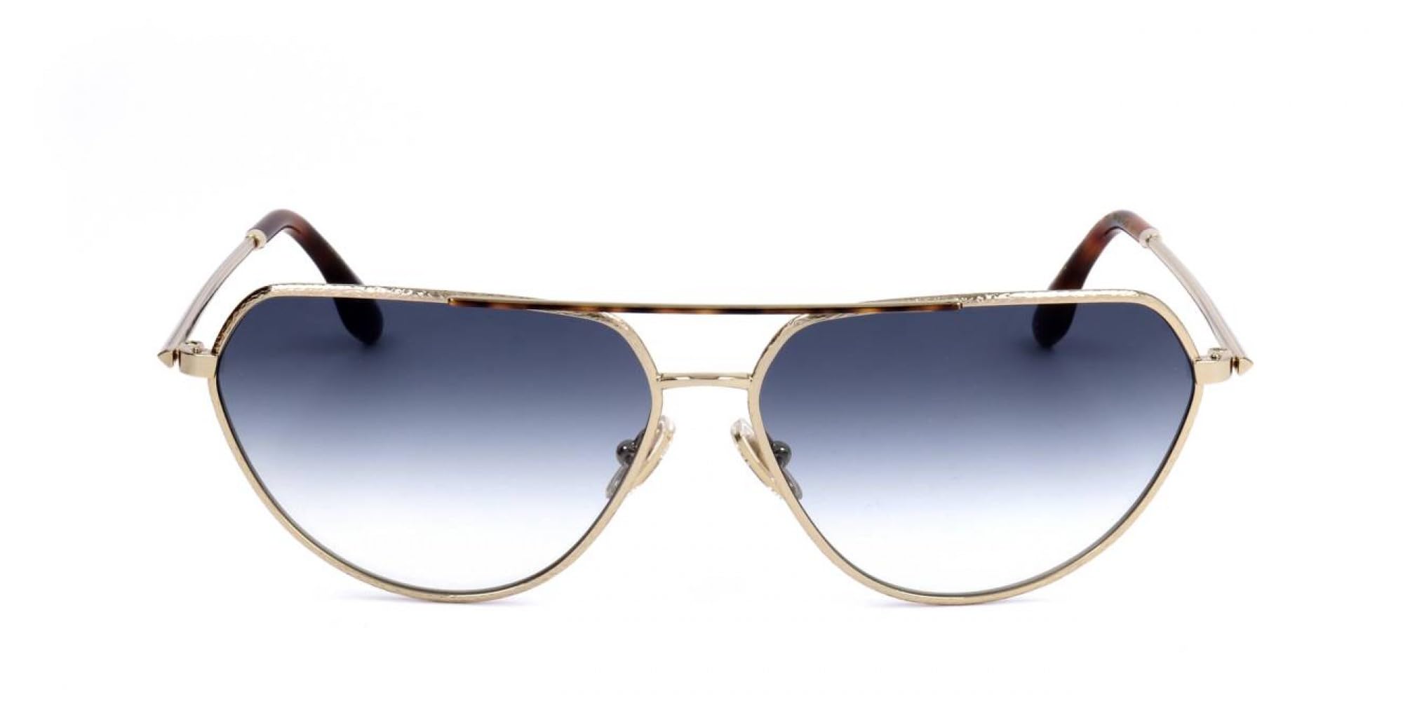 Victoria Beckham Lunettes de soleil en métal de forme rectangulaire VB221S pour femme