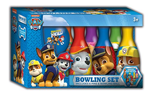 Paw Patrol Toys Indoor Bowling Set with 6 Pins and Bowling Ball Kids Sport Toys