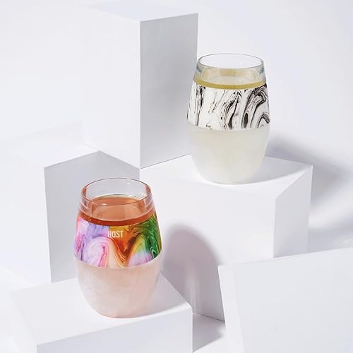 Miniatura 8 de HOST Vaso refrigerante para congelar vino, de plástico de doble pared, con aislamiento de doble pared, con gel de congelación, copas de vino para