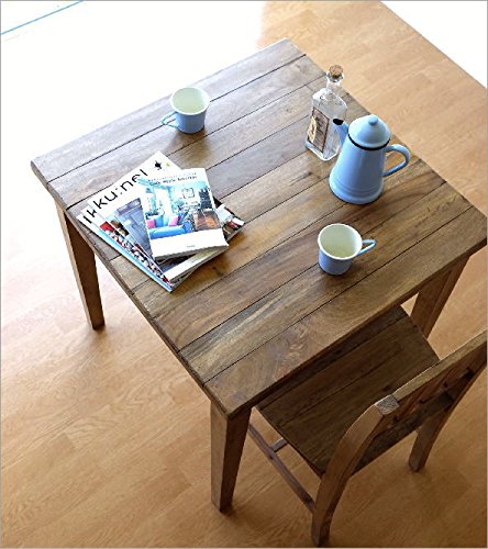 Amazon｜ダイニングテーブル 75×75 正方形 2人用 二人用 木 ウッド