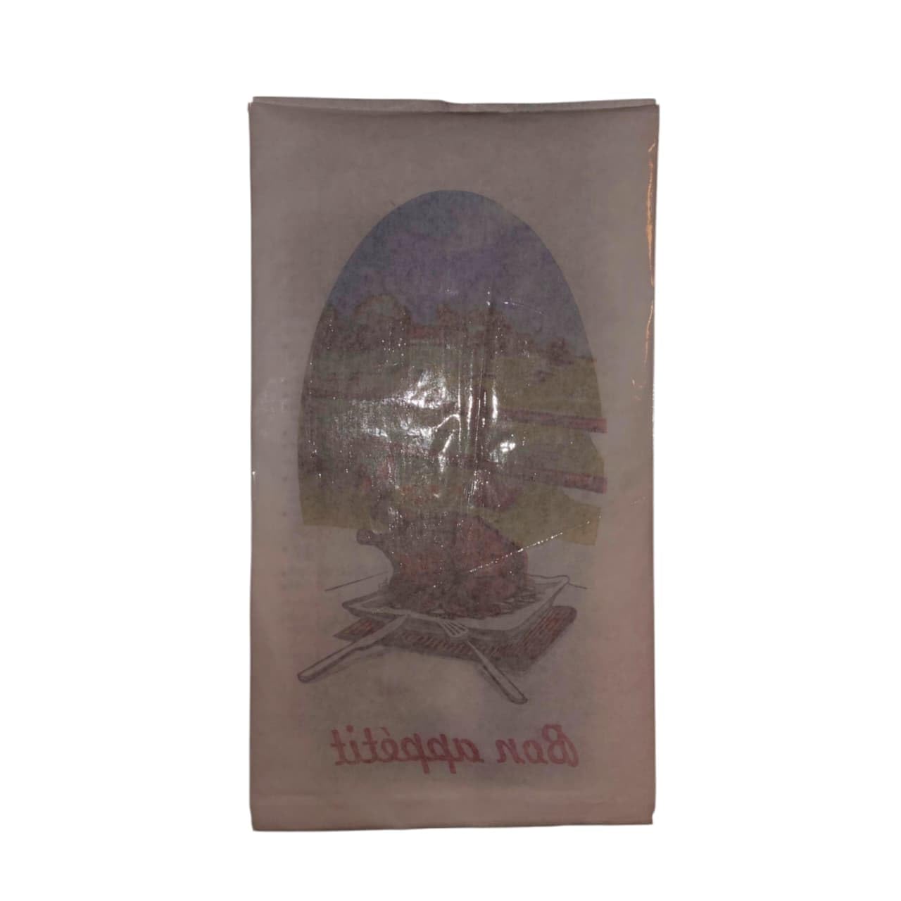 Vertdurée – Lote de 500 bolsas de pollo grasas, resistentes de papel blanco, 18+7,5 × 32 cm, uso profesional, asador, catering y venta para llevar