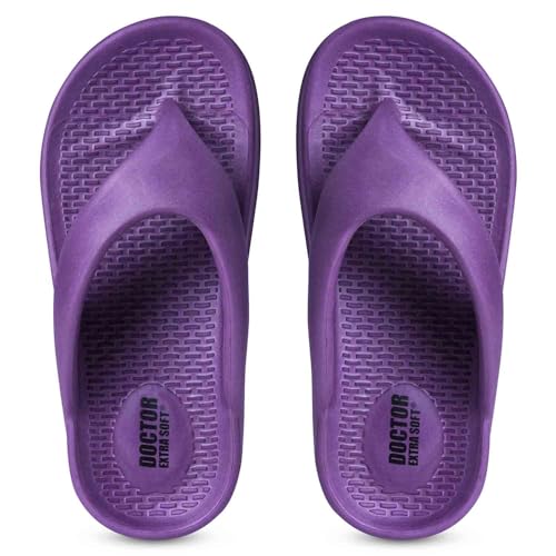 Image of DOCTOR EXTRA SOFT Women's EVA Flip Flop Slippers| Lightweight Comfortable Sandals| Thick Sole Cushion Slip-On, Waterproof Cloud Soft Platform Thong for Summer Beach, Pool & Indoor Outdoor Wear D-557
