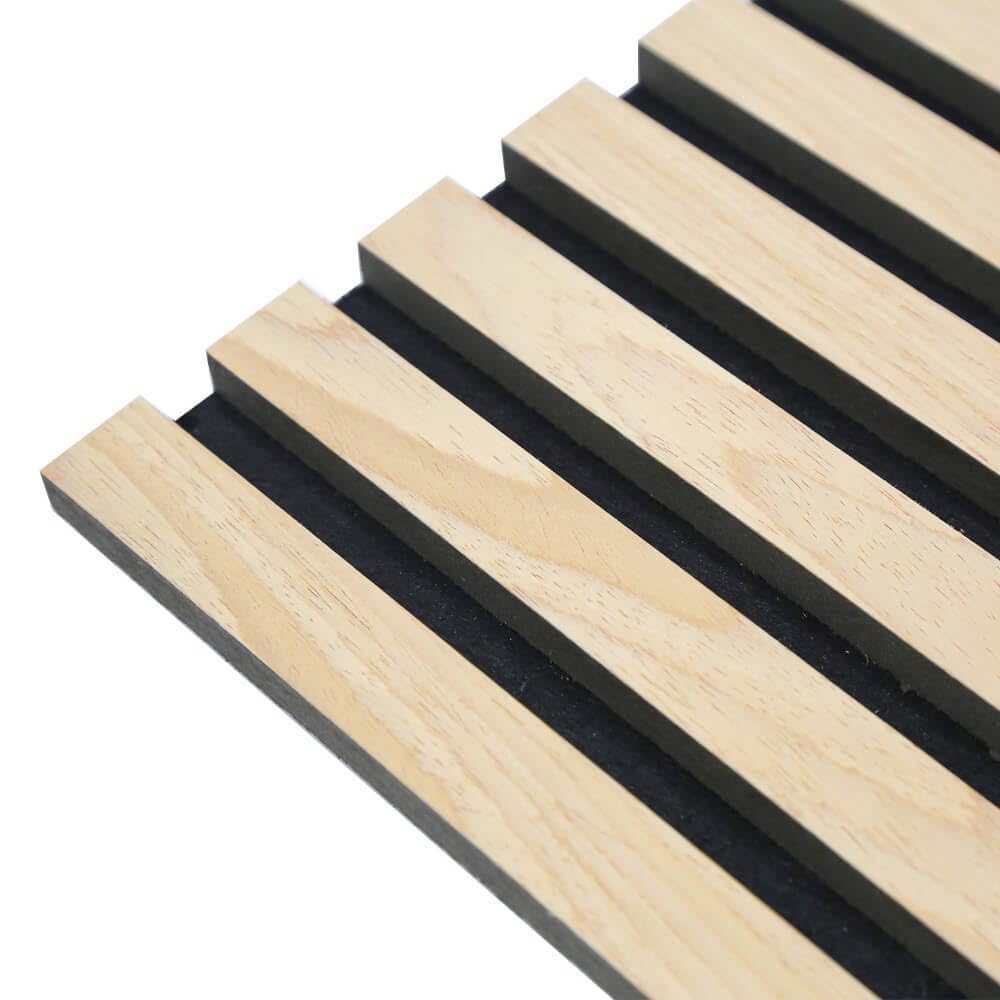 Home Deluxe - Akustikpaneel SONIC Light Oak - 1 Paneel, Holz aus MDF, Filz aus Polyester, auf- und nebeneinader platzierbar I Schallschutzpaneel Akustikplatten Wandpaneel