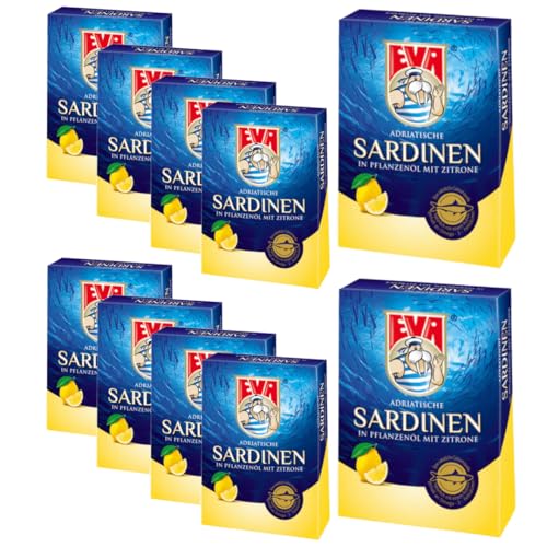 EVA sardinas adriáticas con limón 115 gramos de conservas x 10 conservas