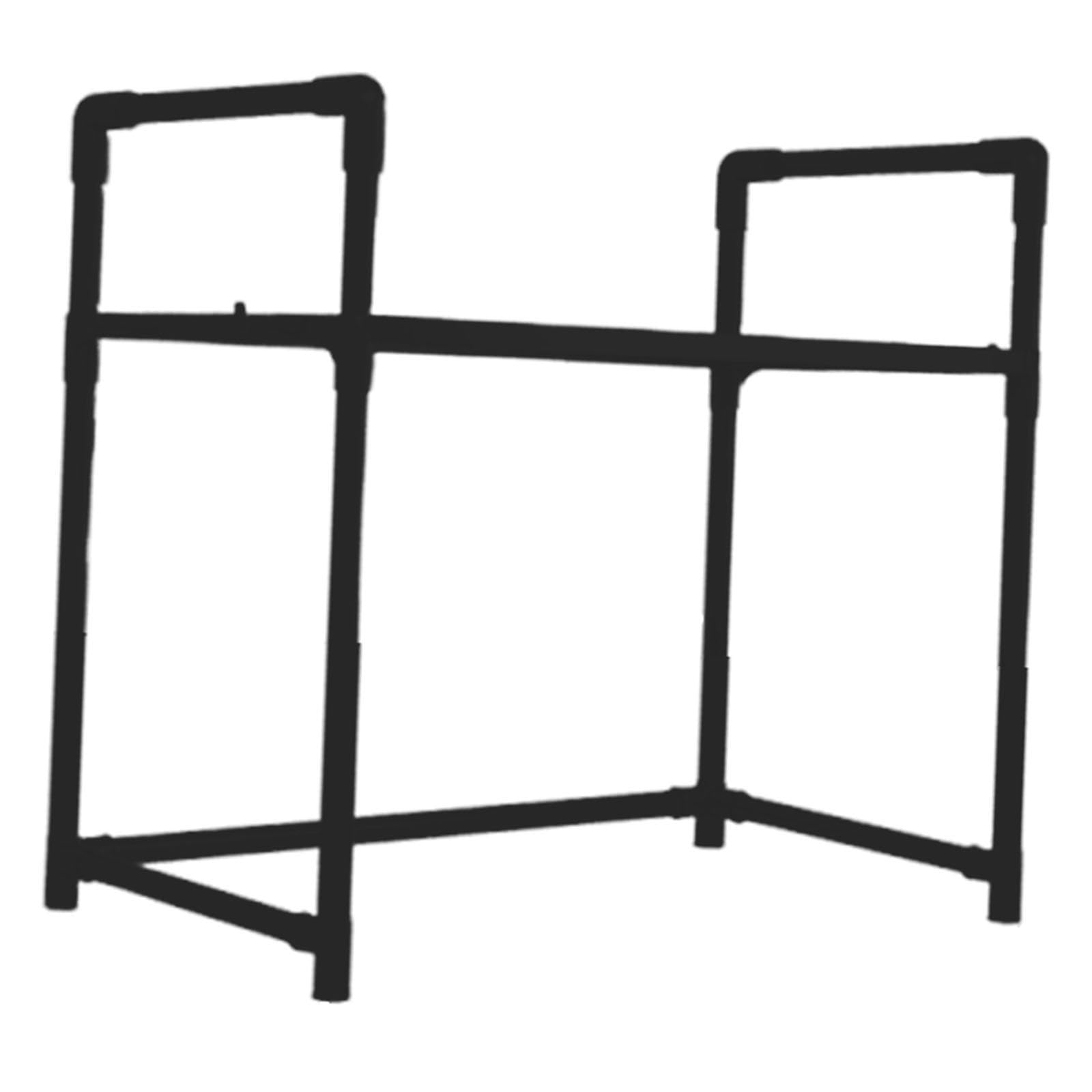 Microwave Rack Multipurpose Desktop Countertop Pantry Sturdy Microwave Stand 1 Tier White-image-14