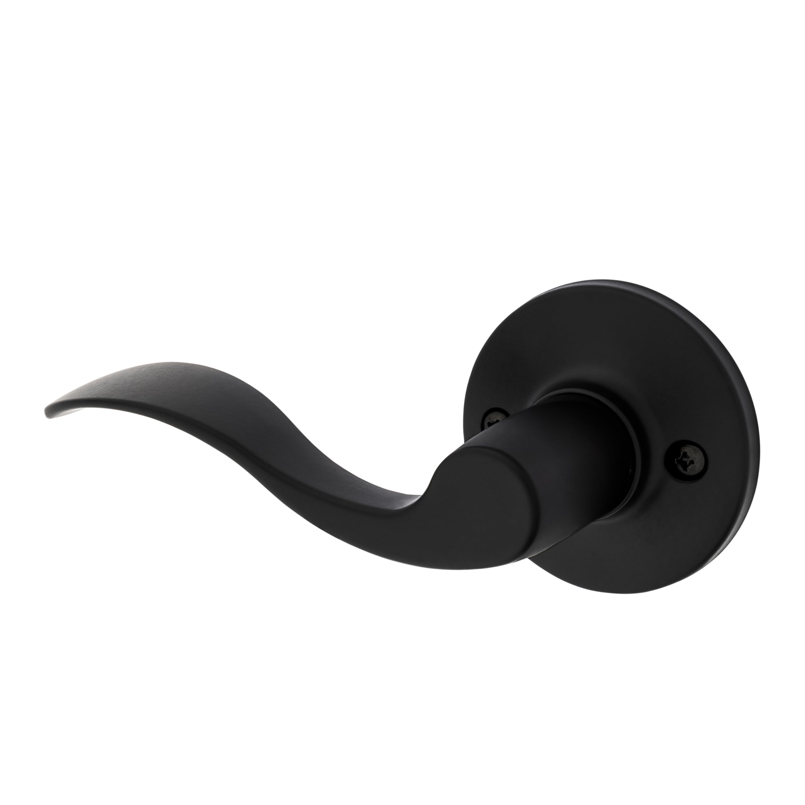 Safe Lock - Layton Left Hand Lever, Single Side Dummy for Closet, Matte Black Finish