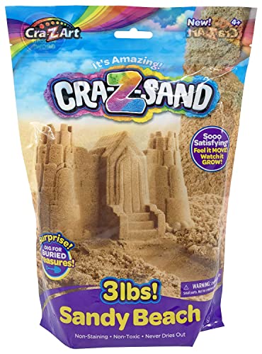 CRA-Z-Sand 3lb Bag of Beach Sand, Fun Sensory...