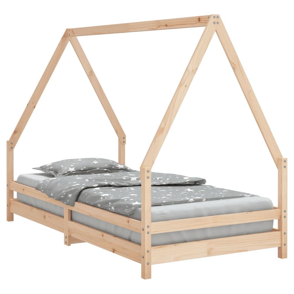 Rantry Holz Kinderbett Hausform mit Lattenrost, für Kinder ab 4 Jahren, 90x190 cm - Massives Kiefernholz Model834492